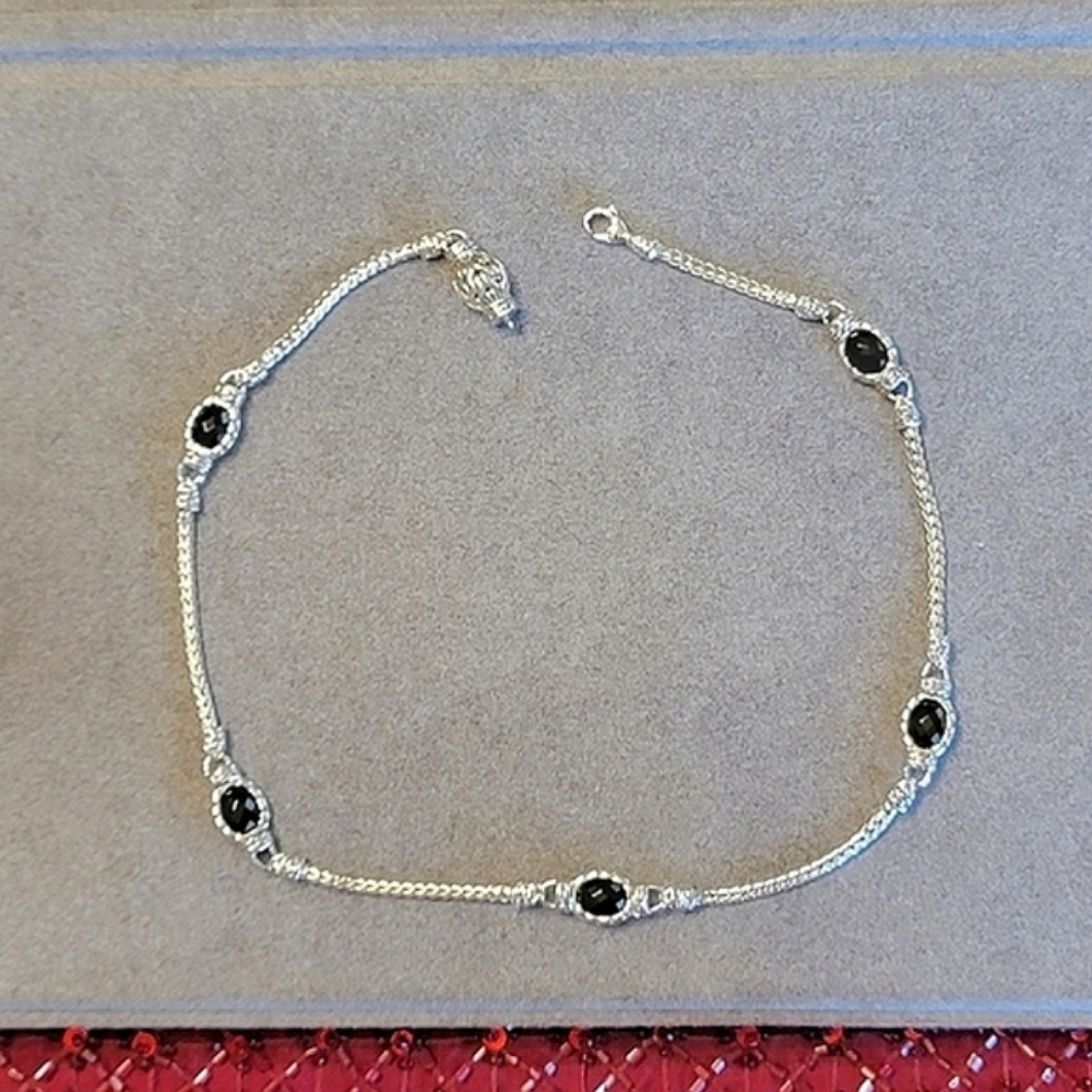 Silver & Onyx Necklace